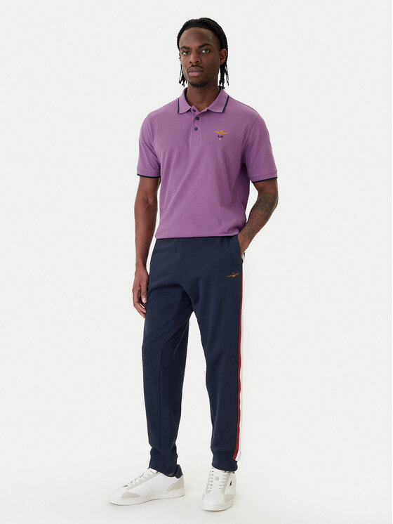 Aeronautica Militare Aeronautica Militare Polo 261PO1308UP00082 Violeta Regular Fit