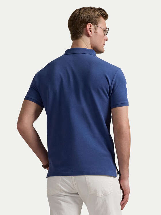 Polo Ralph Lauren Polo Ralph Lauren Polo marškinėliai 710978082003 Tamsiai mėlyna Custom Slim Fit