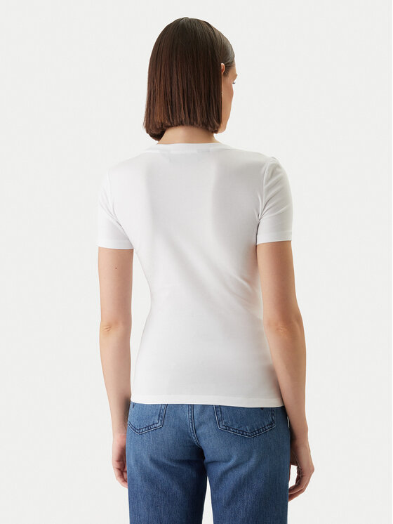 Just Cavalli Just Cavalli Camiseta 80PAHT02 CJ502 Blanco Slim Fit