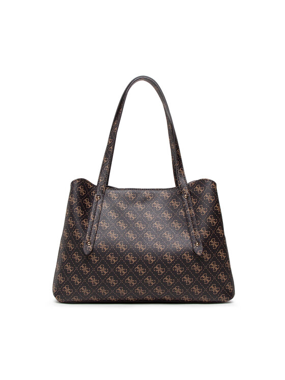 Guess Дамска чанта Guess Eco Brenton (ESG) HWESG8 39009 Кафяв