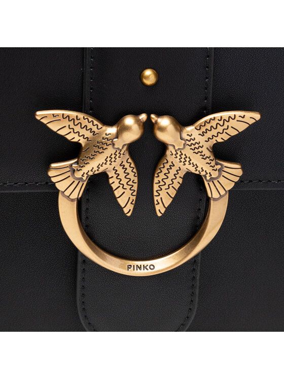PINKO Kabelka PINKO Love Classic Icon Simply 5 C PE 22PLTT 1P22JG Y7SP Čierna