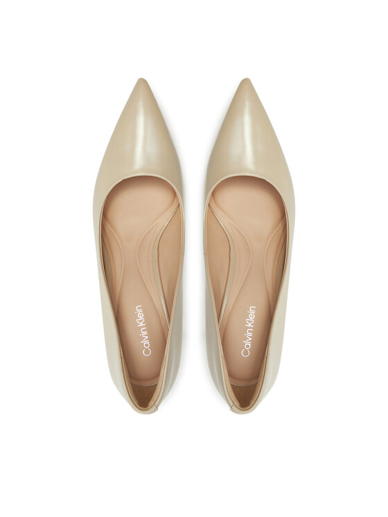 Calvin Klein Lodičky Calvin Klein Heel Pump 70 - Brush L HW0HW02446 Béžová