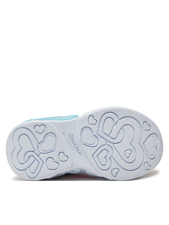 Skechers Sneakersy Skechers Infinite Heart Lights 303755N/PKMT Srebrny