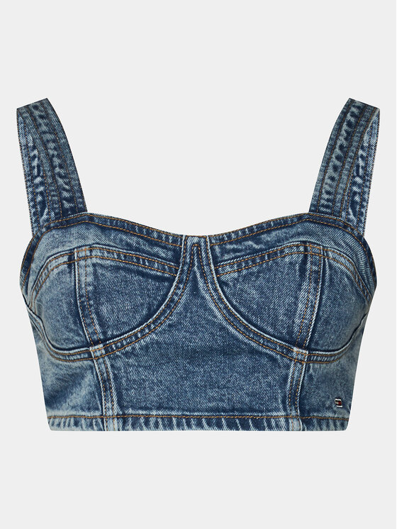Tommy Jeans Tommy Jeans Top DW0DW17065 Azul Slim Fit