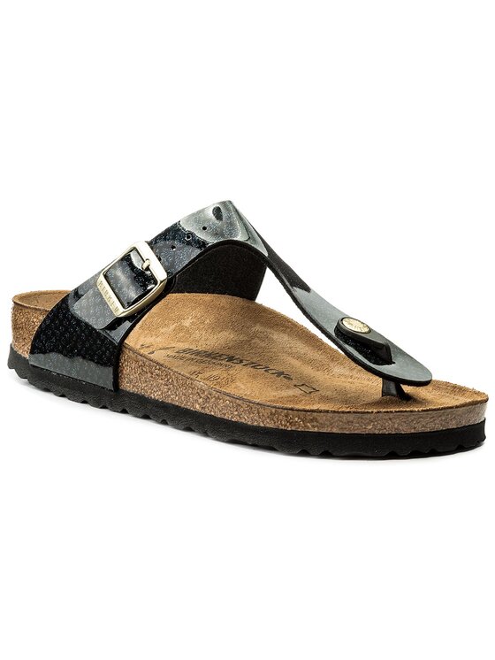Birkenstock Šlepetės per pirštą Birkenstock Gizeh Bs 1009114 Juoda