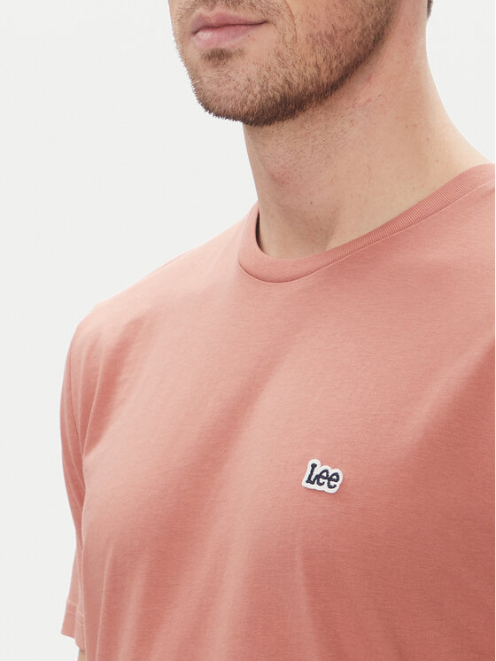 Lee Lee Футболка Patch 112364539 Рожевий Regular Fit