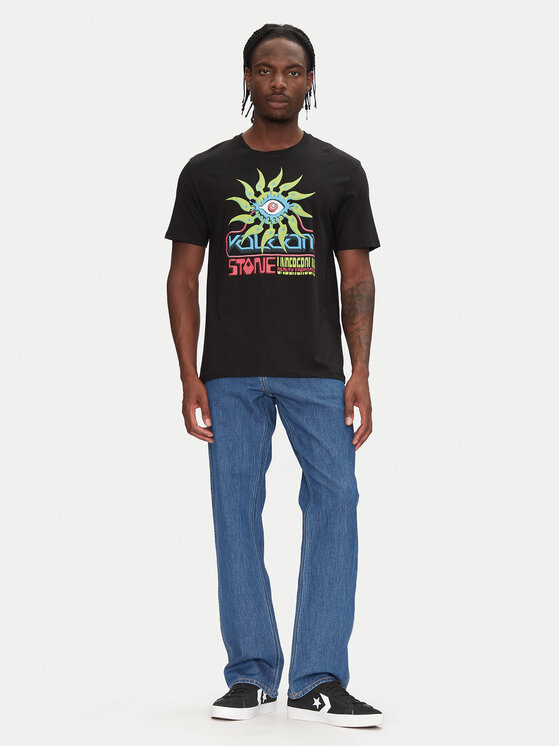 Volcom Volcom Футболка Realityfab A3512555 Чорний Loose Fit