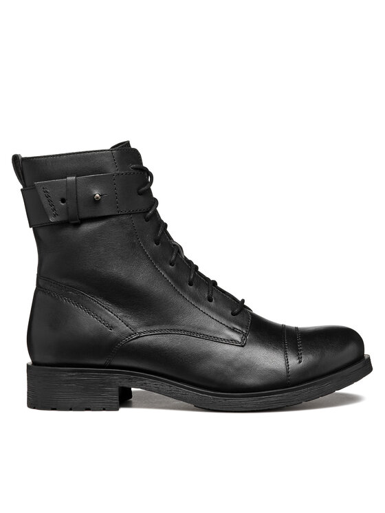 Geox Šnurovacia obuv Geox D Rawelle D466RC 0TU43 C9999 Čierna