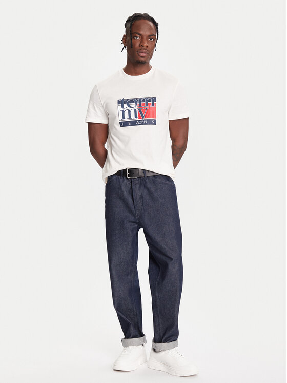 Tommy Jeans Tommy Jeans Camiseta DM0DM21977 Blanco Regular Fit