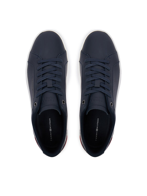 Tommy Hilfiger Laisvalaikio batai Tommy Hilfiger Th Court Premium FM0FM05879 Tamsiai mėlyna