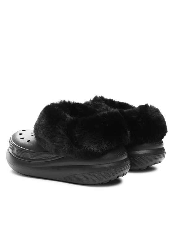 Crocs Klapki Crocs Crocs Furever Crush Clog 208446 Czarny