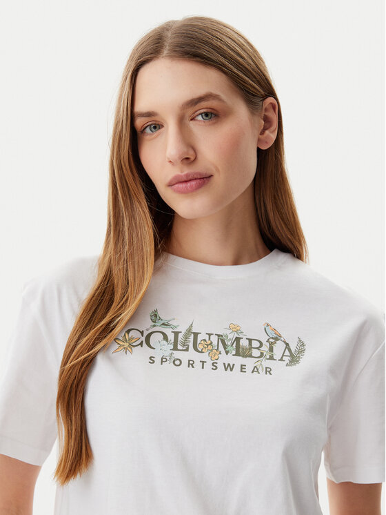 Columbia Columbia Camiseta Rolling Bend™ 2119991 Blanco Regular Fit