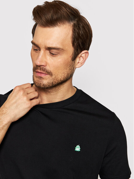 United Colors Of Benetton United Colors Of Benetton Majica 3MI5J1AF7 Črna Regular Fit