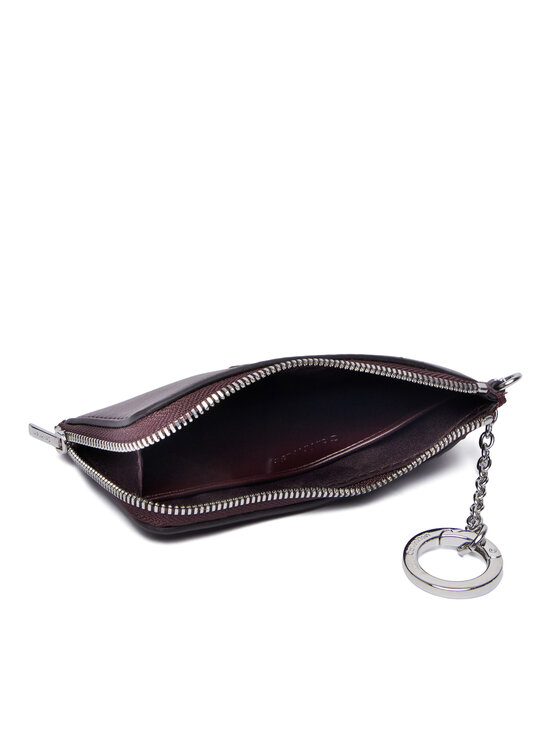 Calvin Klein Custodia per chiavi Calvin Klein Bold Ck L Zip Cardcase LV04F1280G Bordeaux