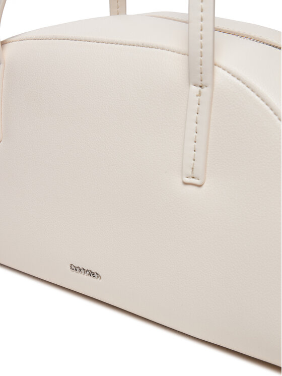 Calvin Klein Ročna torba Calvin Klein Ck Glide Elongated Shoulder Bag K60K612819 Bela
