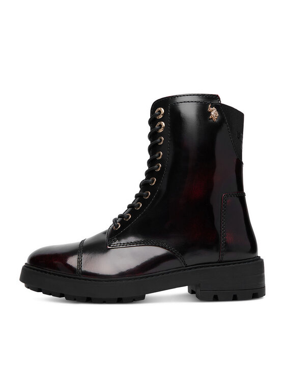 U.S. Polo Assn. Kotníková obuv U.S. Polo Assn. EO-MARZIA001W/GL1 Bordó