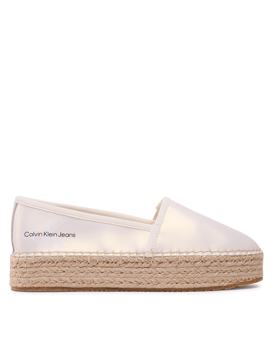 Calvin Klein Jeans Espadrillas Calvin Klein Jeans Espadrille Flatform Ny Pearl YW0YW01241 Écru