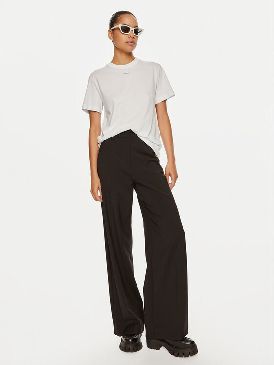 Calvin Klein Calvin Klein Majica Nano Logo K20K207519 Bela Regular Fit