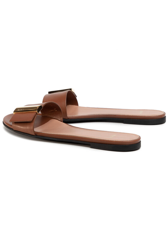 BOSS Papucs BOSS Nathalie Slide-C 50429780 10220482 01 Barna