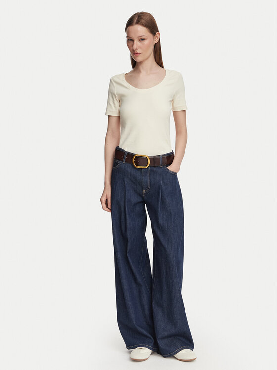 Weekend Max Mara Weekend Max Mara Camiseta Multij 2625946031 Crema Regular Fit