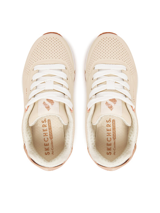 Skechers Sneakersy Skechers Uno Gen1-Shimmer Away 310545L/NAT Béžová