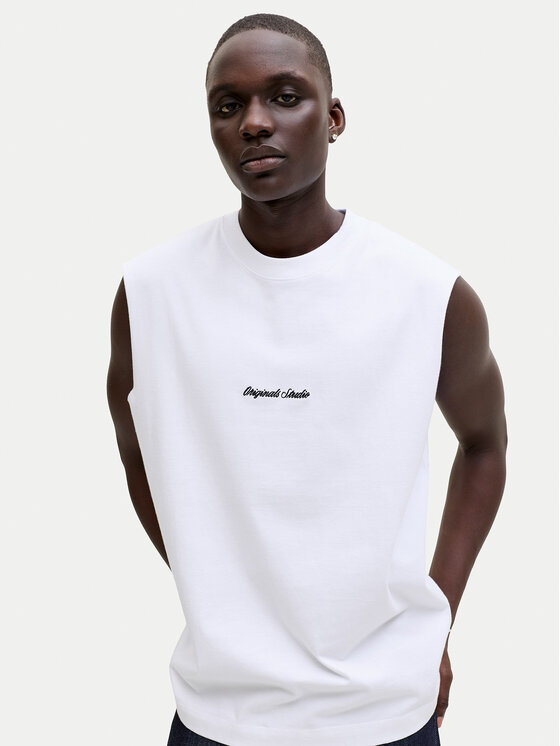 Jack & Jones Jack & Jones Camiseta sin mangas Norrebro Emb 12292009 Blanco Regular Fit