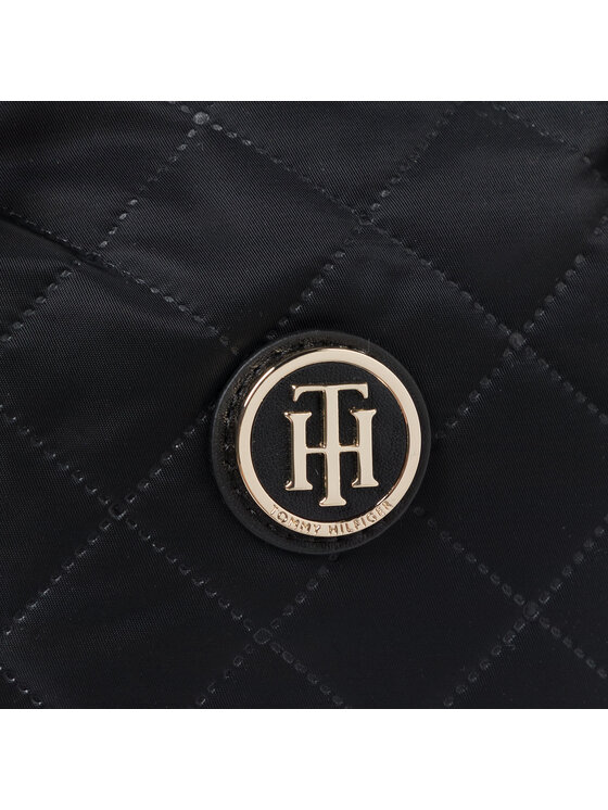 Tommy Hilfiger Geantă Tommy Hilfiger Poppy Small Tote AW0AW07393 Bleumarin
