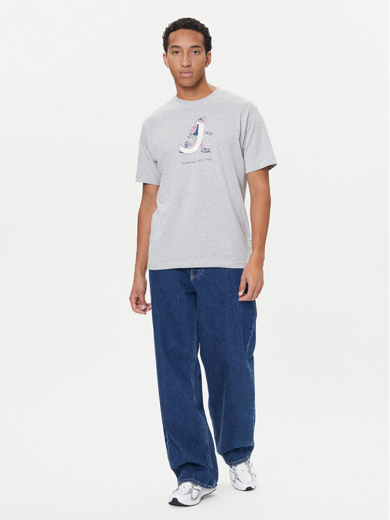New Balance New Balance Camiseta MT53941 Gris Regular Fit