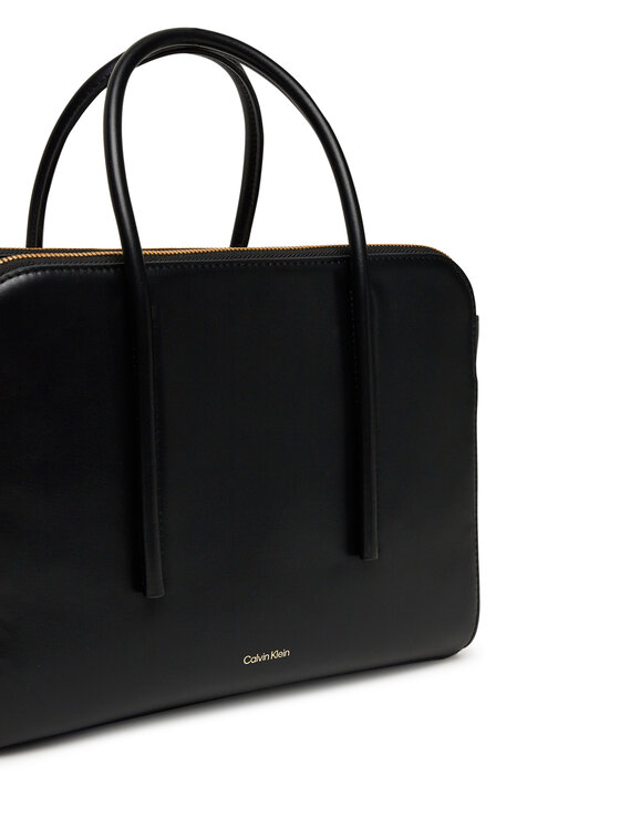 Calvin Klein Torebka Calvin Klein Carryall Mini Leather Tote Bag LV04F3034G Czarny