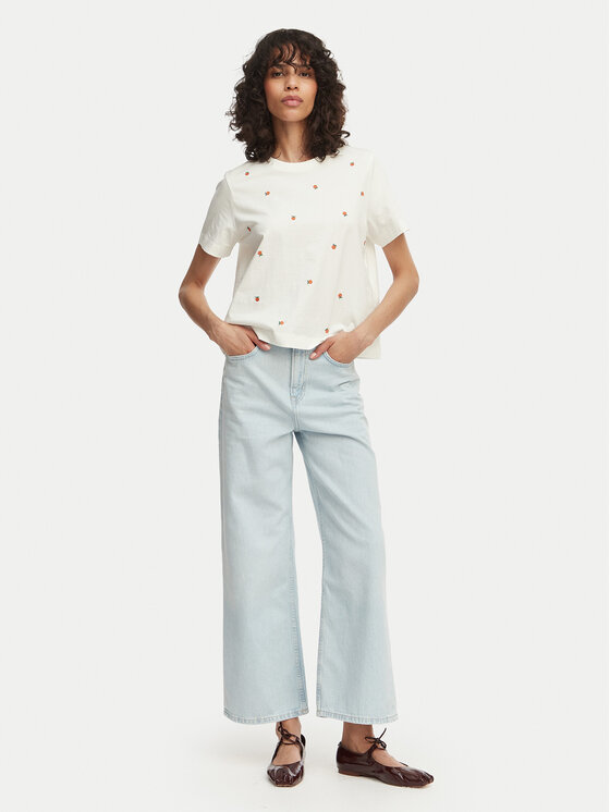 Vero Moda Vero Moda Camiseta Sola 10341979 Blanco Regular Fit
