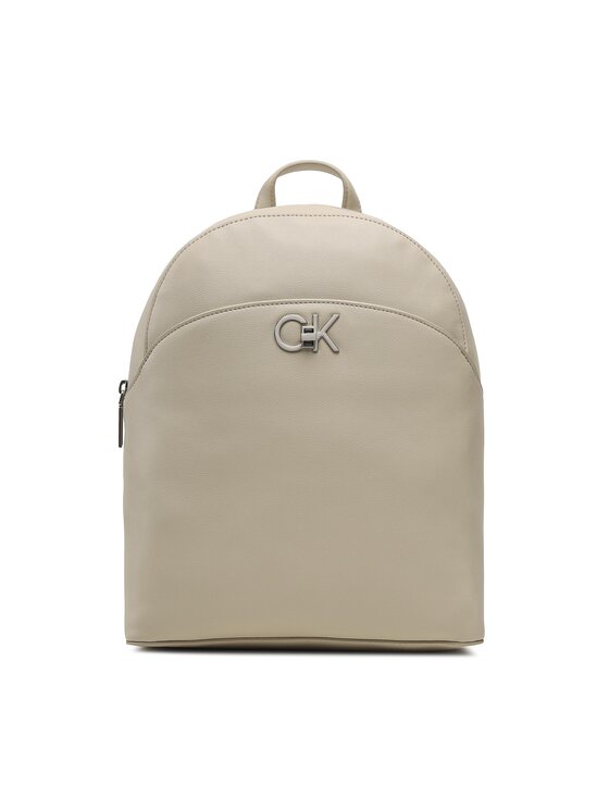 Calvin Klein Hátizsák Calvin Klein Re-Lock Domed Backpack K60K610772 Bézs