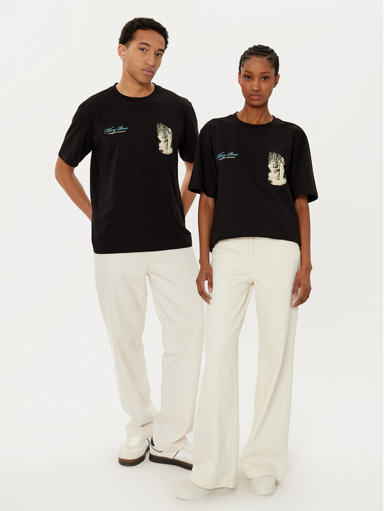 Filling Pieces Filling Pieces Majica Unisex Gardener 7449985 Črna Regular Fit