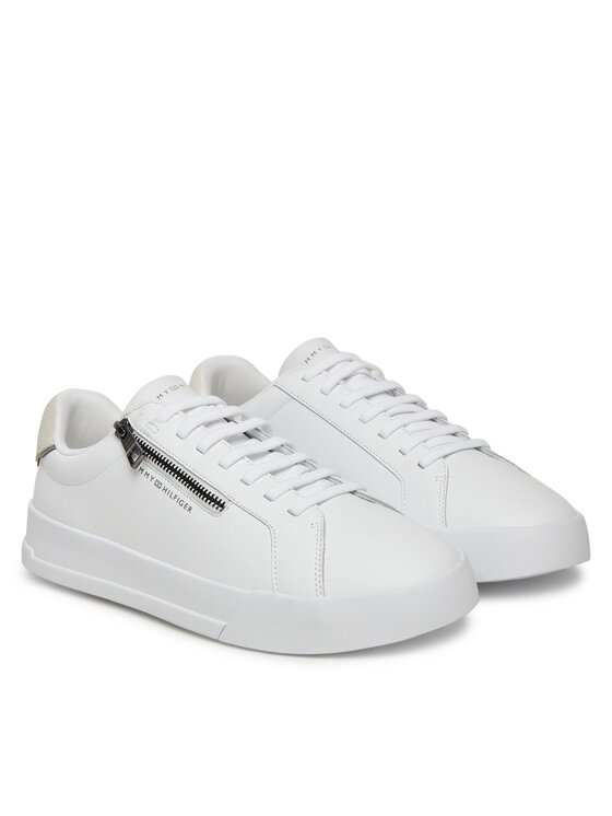 Tommy Hilfiger Zapatillas Tommy Hilfiger Th Court Zip FM0FM05730 Blanco