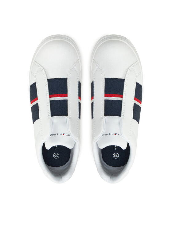 Tommy Hilfiger Sneakersy Tommy Hilfiger Low Cut Sneaker T3X9-33858-1355 S Bílá