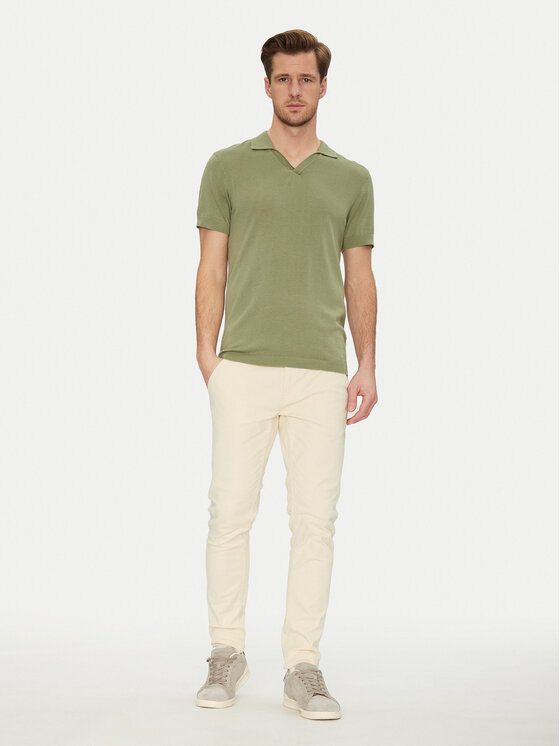 Blend Blend Polo majica 20718362 Zelena Regular Fit