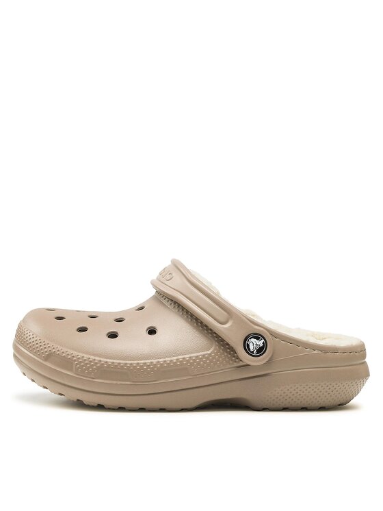 Crocs Klapki Crocs Crocs Classic Lined Clog 203591 Beżowy