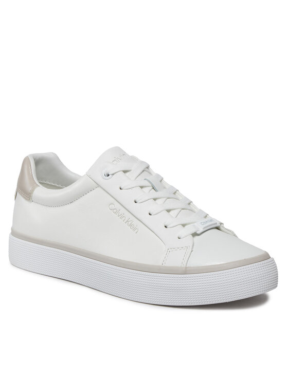 Calvin Klein Snīkeri Calvin Klein Vulc Lace Up - Diamond Foxing HW0HW01865 Balts