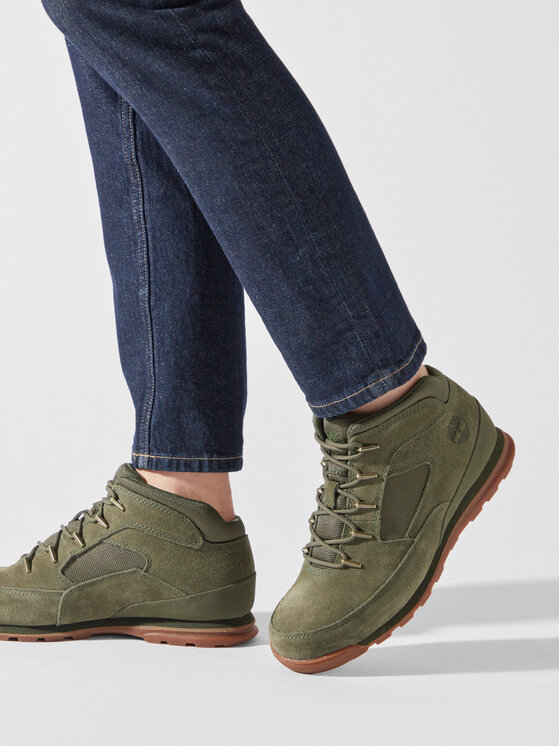 Timberland Īsi apavi Timberland Euro Rock Heritage L/F TB0A2H7HA581 Zaļš