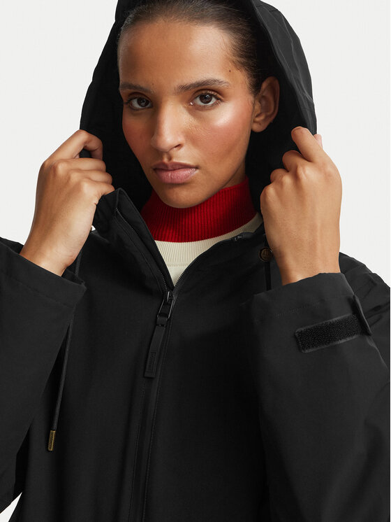Hunter Hunter Куртка парка HARW0018262 Чорний Regular Fit