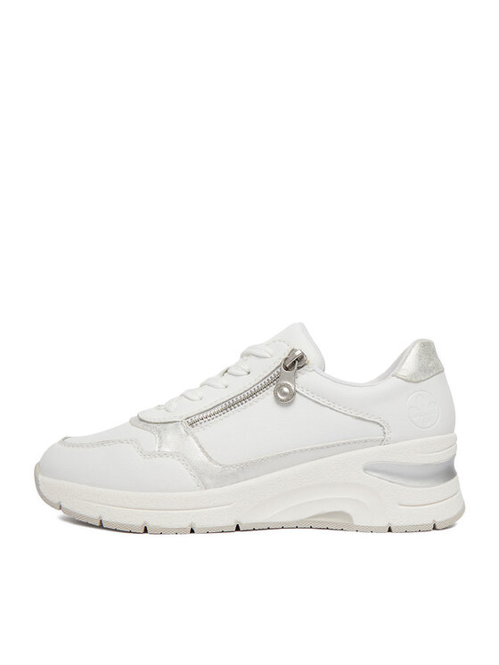 Rieker Sneakers Rieker N9301-80 Alb