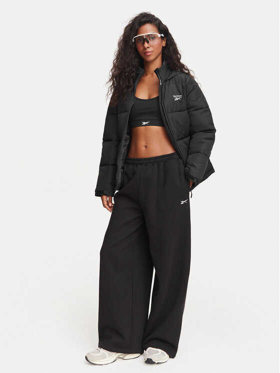 Reebok Reebok Žieminė striukė RCC00113 Juoda Regular Fit