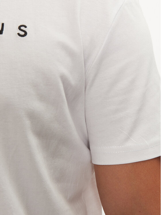 Tommy Jeans Tommy Jeans Póló Linear Logo DM0DM20744 Fehér Regular Fit