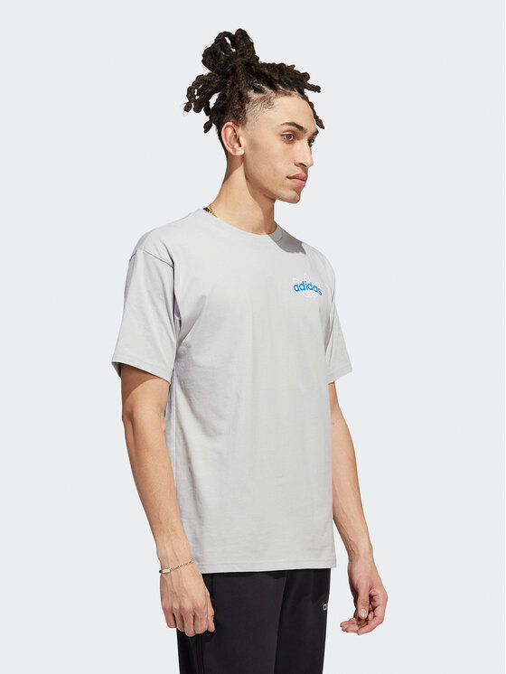 adidas adidas Футболка Athletic Club HI2971 Сірий Regular Fit
