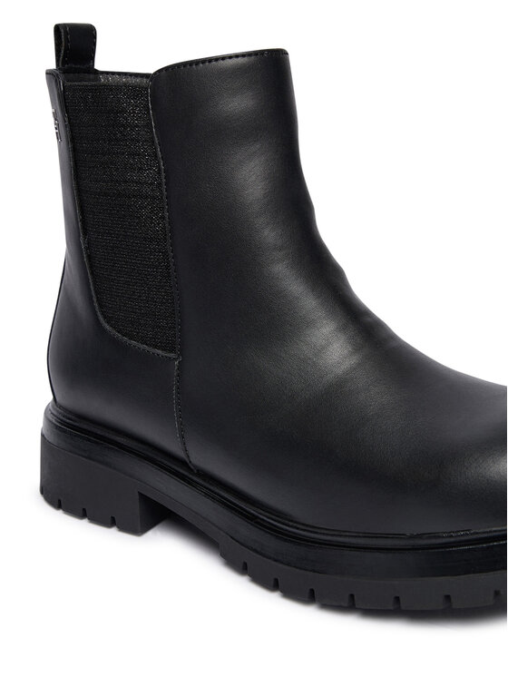 Tommy Hilfiger Botki Tommy Hilfiger Chelsea Boot T3A5-34152-1355 D Czarny