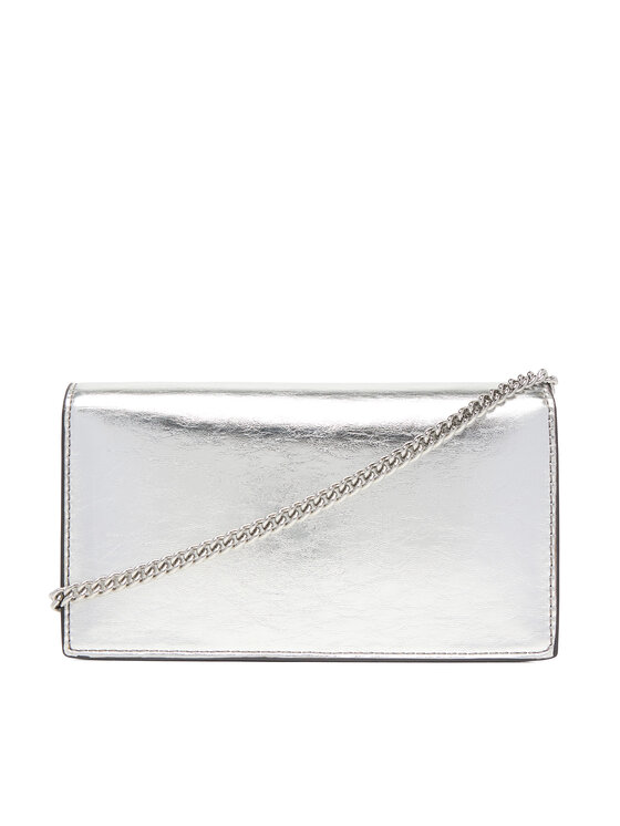 Calvin Klein Rankinė Calvin Klein Ck Metallic Wallet On Chain LV04F3320G Sidabrinė