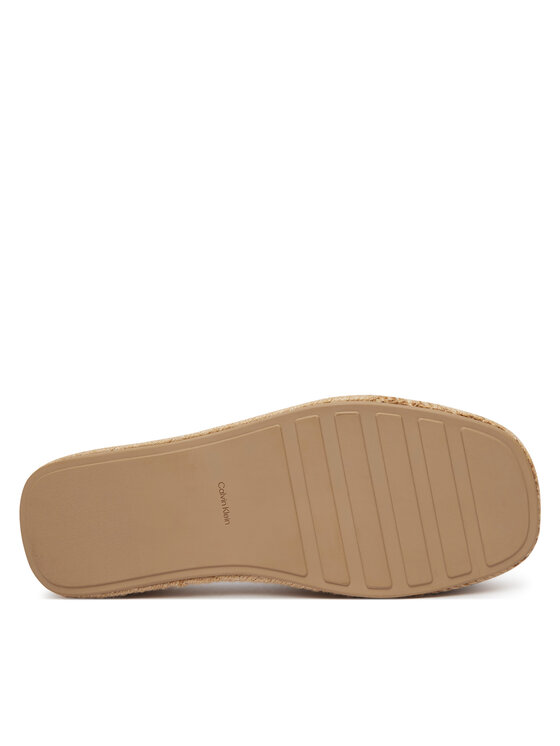 Calvin Klein Еспадрили Calvin Klein Flatf Espa Mule Nub Mg HW0HW02890 Кафяв