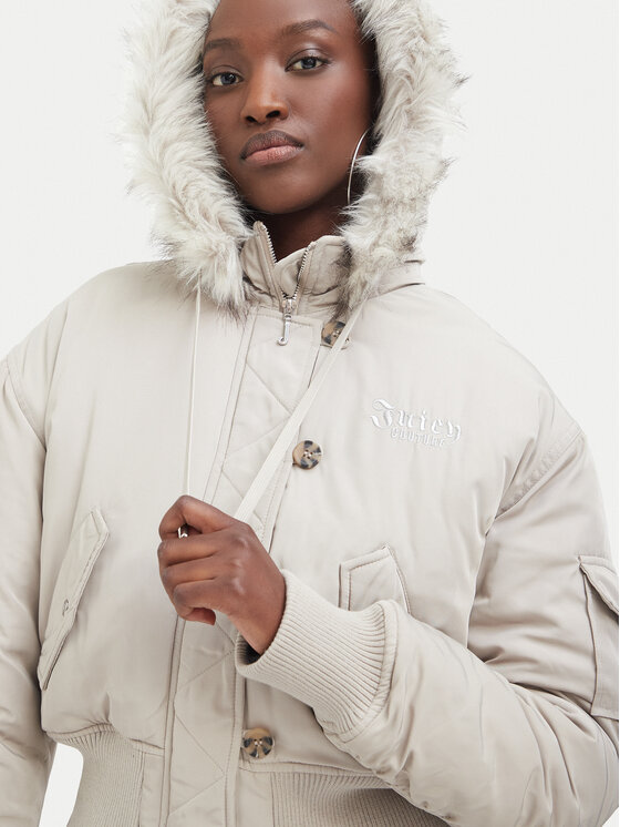 Juicy Couture Juicy Couture Μπουφάν χειμωνιάτικο JCOIJ226553 Μπεζ Regular Fit