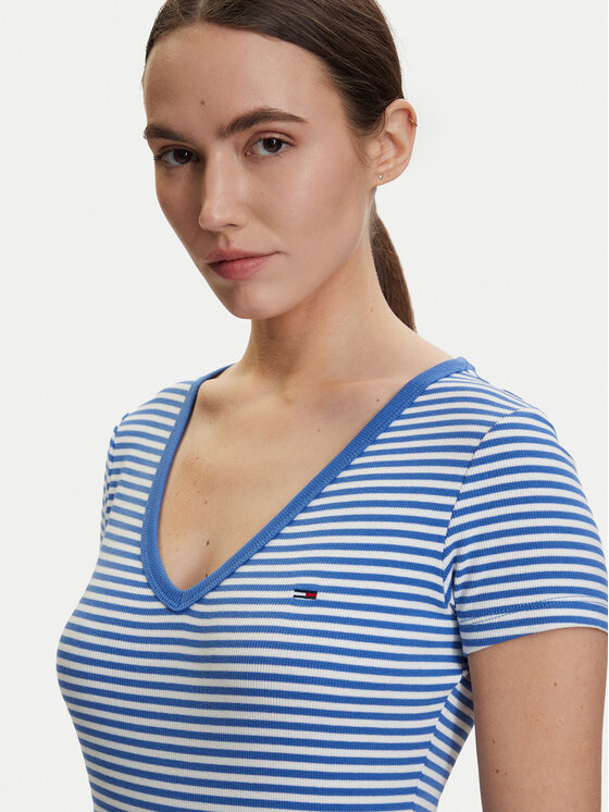 Tommy Jeans Tommy Jeans Camiseta DW0DW17385 Azul Slim Fit