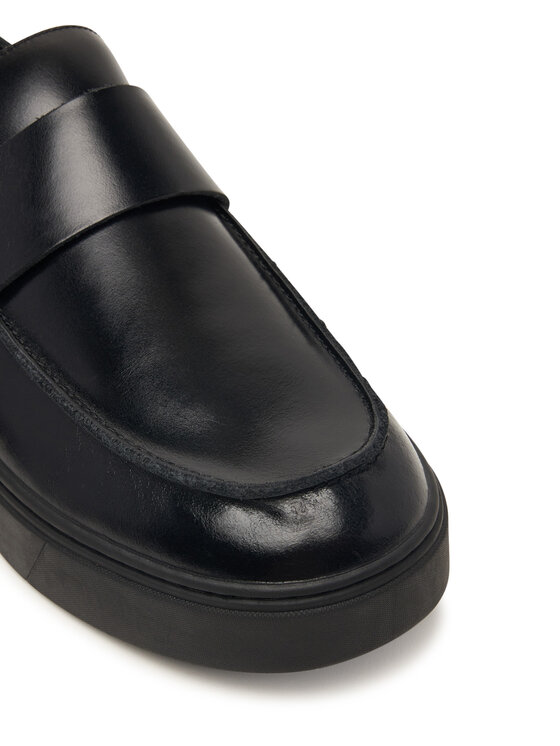 Calvin Klein Lords Calvin Klein Hybrid Clean Cup Loafer Band Lth HM0HM02250 Negru