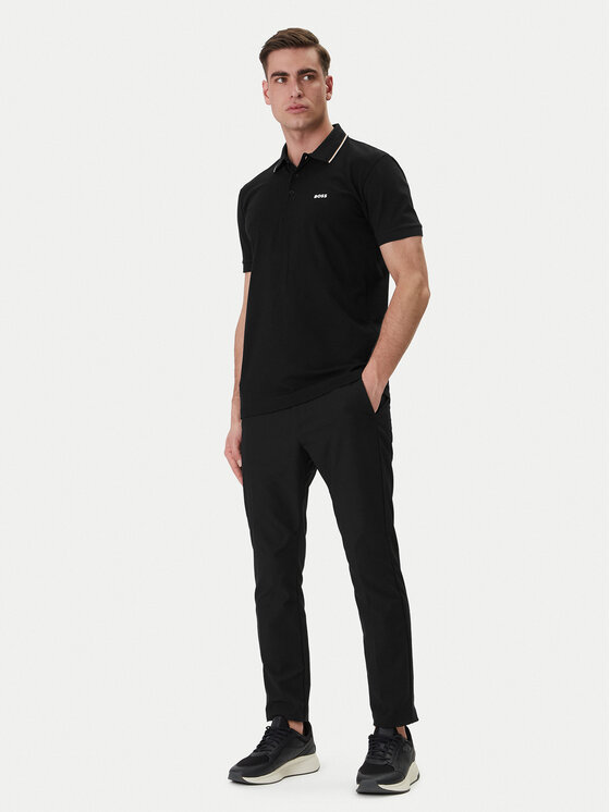 BOSS BOSS Polo Birdie Paule 50559365 Negro Slim Fit